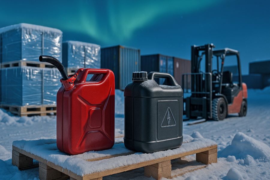 Канистры для топлива оптом: HDPE против металла — что лучше для Севера 🔧
